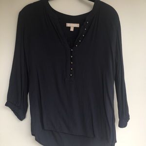 Banana republic navy blouse XS